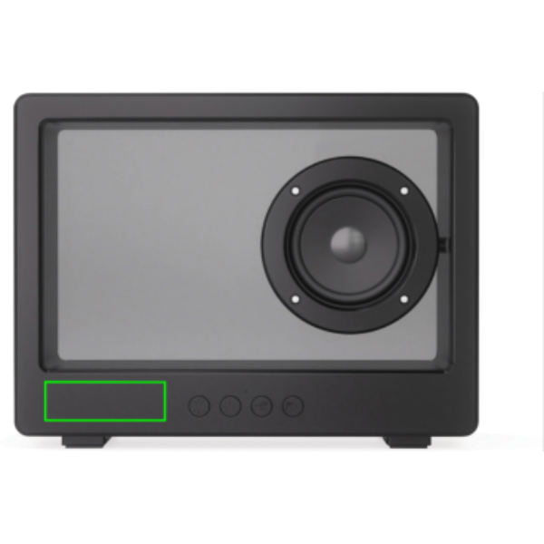 Soundclear Transparent 5W wireless speaker: item front down