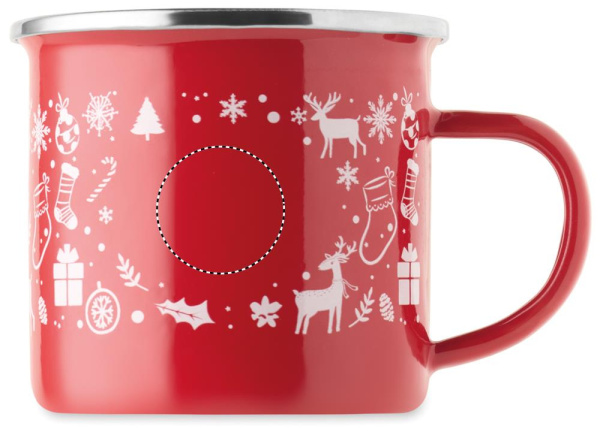 Emaille-Becher 300ml: RECHTSHÄNDER