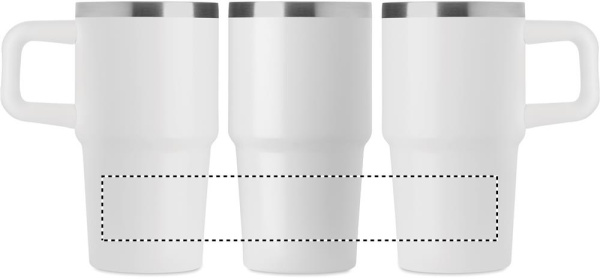 Divsienu glāze 500ml: 360 grādu apakšējais