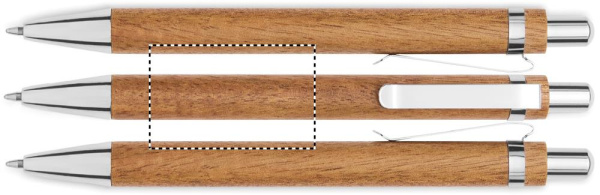 Acacia wood pen and pencil set: Ручка для круглого экрана