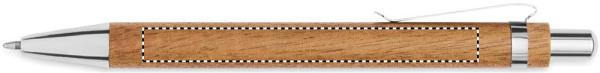 Acacia wood pen and pencil set: BARREL RH PEN