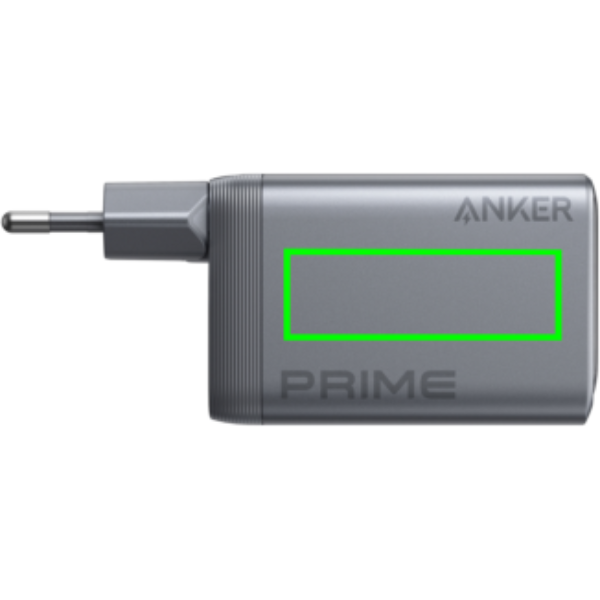 Anker Prime laadija (100W, 3 porti, GaN): eseme vasakul küljel