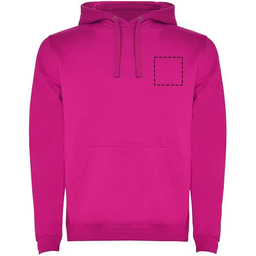 Urban meeste kapuutsiga hoodie: vasak rindkere