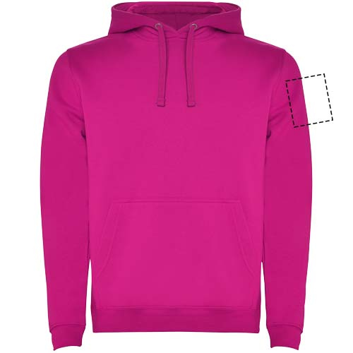 Urban meeste kapuutsiga hoodie: vasak biitseps