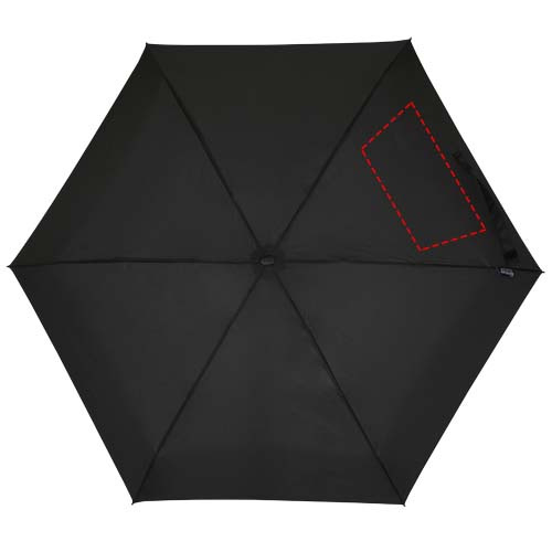 Jill 19" foldable compact 5-section RPET umbrella: 5th panel