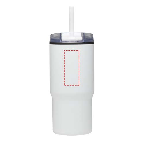 Westin 540 ml RCS recycled double wall insulated tumbler with straw: front