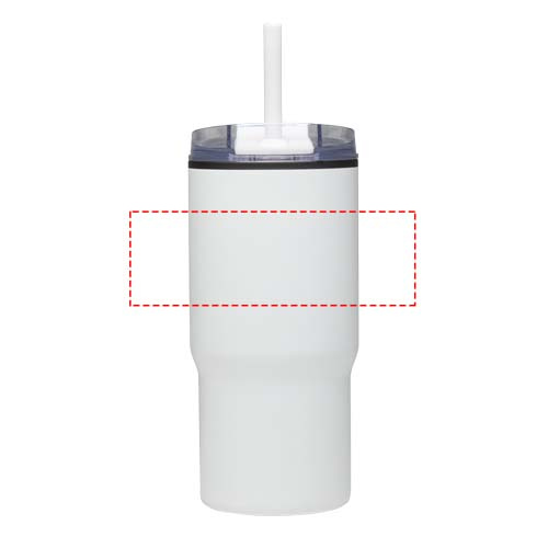 Westin 540 ml RCS recycled double wall insulated tumbler with straw: wrap