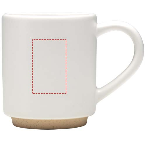 Camilla 180 ml stackable ceramic mug with matte finish: front