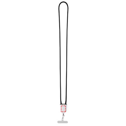Ion 65W 5-in-1 recycled plastic lanyard charging cable: front