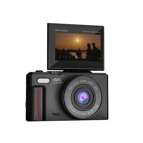 Prixton DV900 XPLORER 4K-digitalkamera: hantera