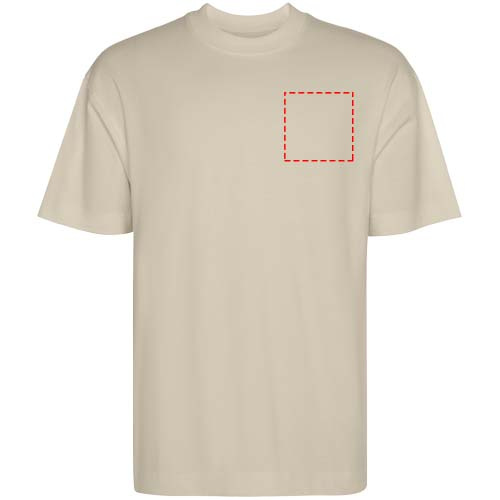 Chow oversized kortärmad unisex-T-shirt: vänster bröstkorg
