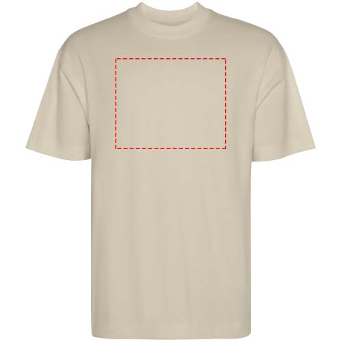 Chow oversized kortärmad unisex-T-shirt: stötdämpare framtill