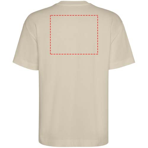 Chow oversized kortärmad unisex-T-shirt: stöt övre delen av ryggen