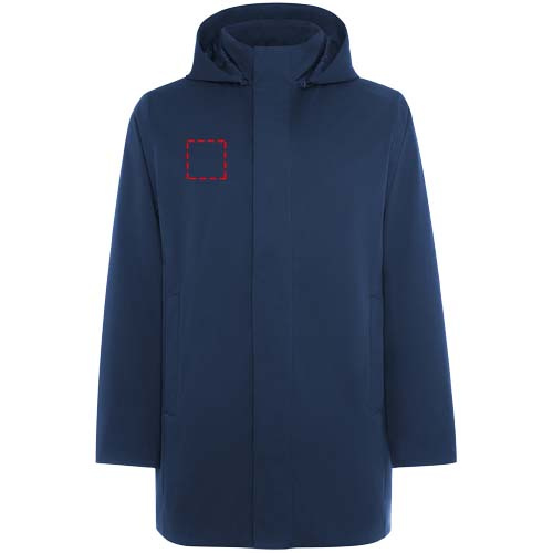 Dome padded unisex parka jacket: right chest