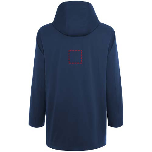 Dome padded unisex parka jacket: impact upper back