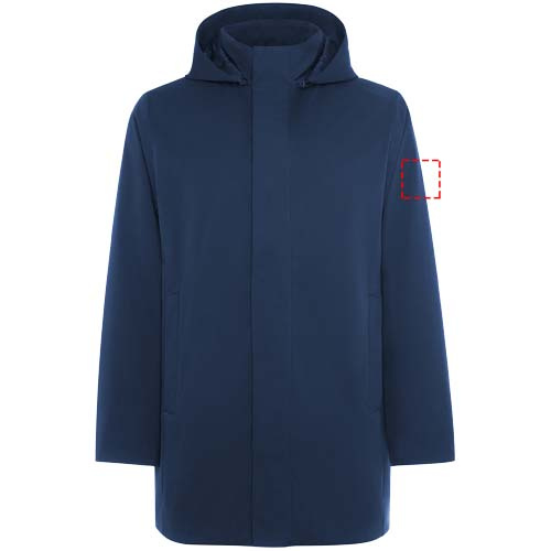 Dome padded unisex parka jacket: left bicep