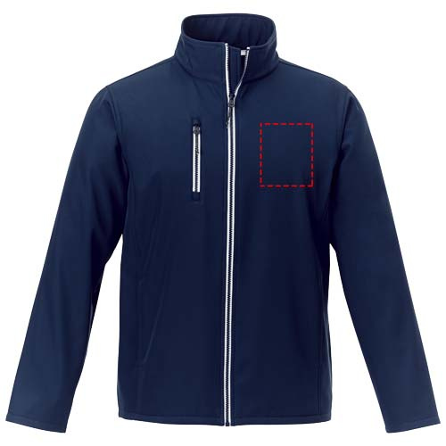 Orion vīriešu softshell jaka: kreisā krūšu kurvja