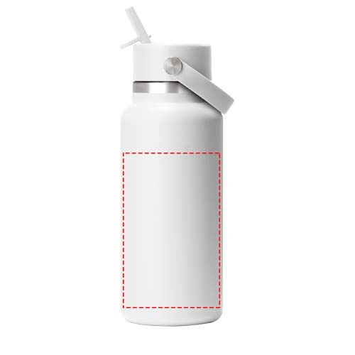 Hydro Flask Wide Mouth 946 ml isoleeritud roostevabast terasest veepudel õlgkorgiga: mähis
