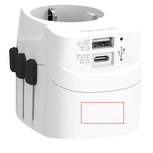SKROSS® PRO Light USB AC30PD maailmaadapter: põhi