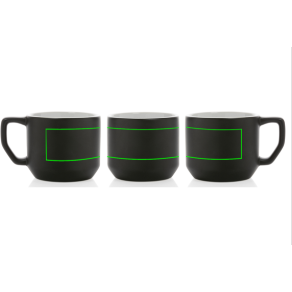 Modern keramikmugg, 350 ml: punkt