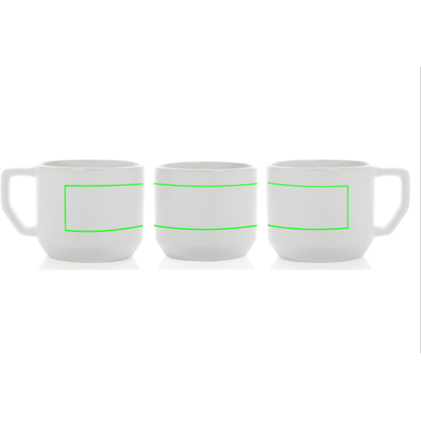 Modern keramikmugg, 350 ml: punkt