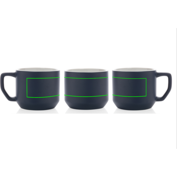 Modern keramikmugg, 350 ml: punkt