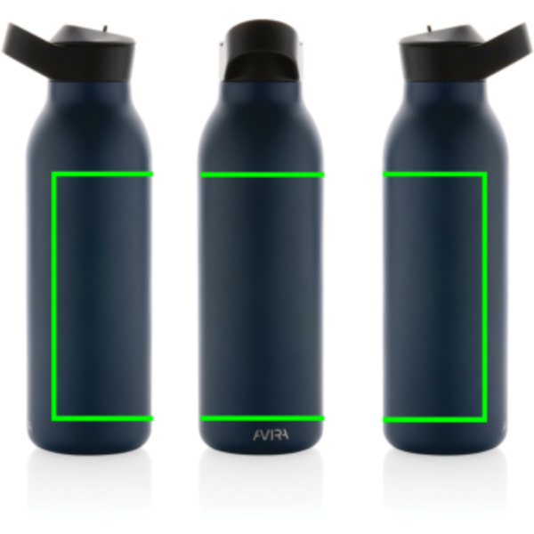 Avira Ara RCS -tyhjiöpullo flip-top-korkilla, kierrätettyä terästä 500 ml: esine