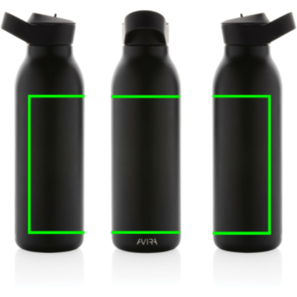 Avira Ara RCS -tyhjiöpullo flip-top-korkilla, kierrätettyä terästä 500 ml: esine