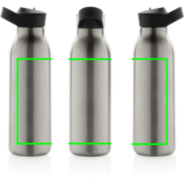Avira Ara RCS -tyhjiöpullo flip-top-korkilla, kierrätettyä terästä 500 ml: esine
