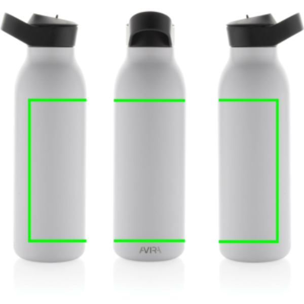 Avira Ara RCS -tyhjiöpullo flip-top-korkilla, kierrätettyä terästä 500 ml: esine