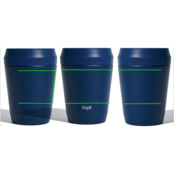 Topl taaskasutatud terasest termostops patenteeritud 360° kaanega 235 ml: ese