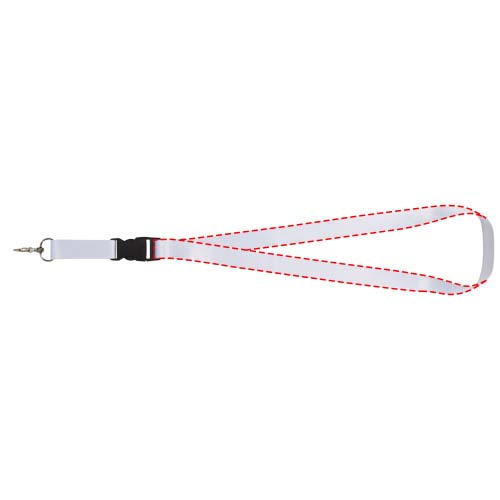 Bucks Sublimation Lanyard mit Schnappverschluss: überall, vorne