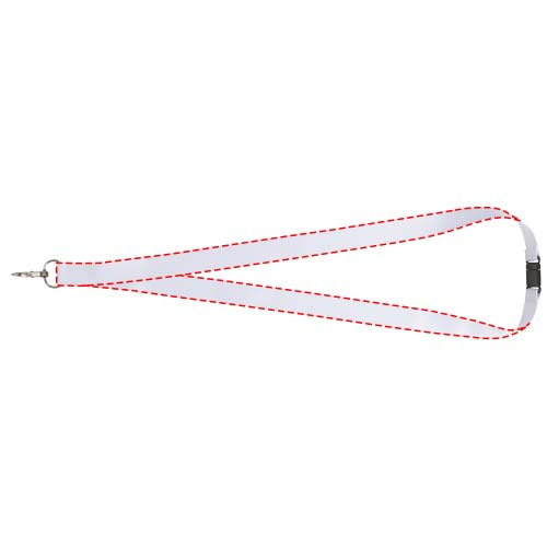 Addie sublimation lanyard with safety breakaway: all over, back