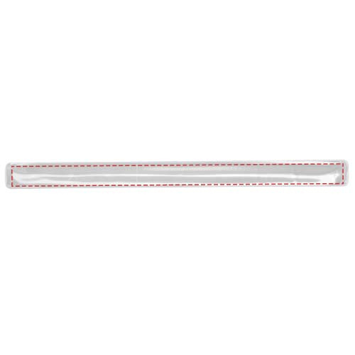 RFX™ 38 cm reflektierendes PVC Schnapparmband: Vorderseite (reflektierende Schicht EIN)