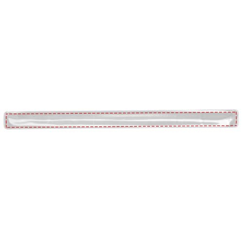 RFX™ 38 cm reflektierendes PVC Schnapparmband: Vorderseite (unter der reflektierenden Schicht)
