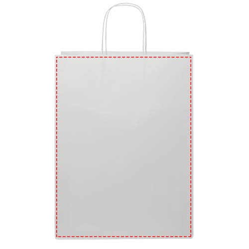 Voimapaperikassi 120 g/m2kierrekahvoilla – 31 x 12 x 41 cm: molemmat puolet