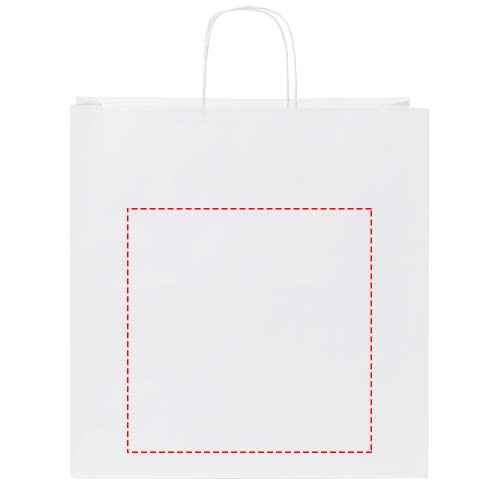 Voimapaperikassi 80-90 g/m2 kierrekahvoilla – 34 x 20 x 35 cm: takaisin