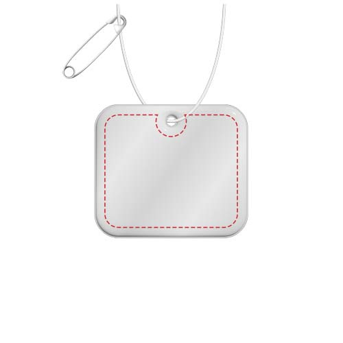 RFX™ H-20 rectangular XL reflective PVC hanger: Back (ON reflective layer)