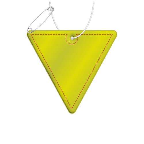 RFX™ H-12 ripustettava PVC-heijastin, käännetty kolmio: etuosa (heijastavan kerroksen alla)