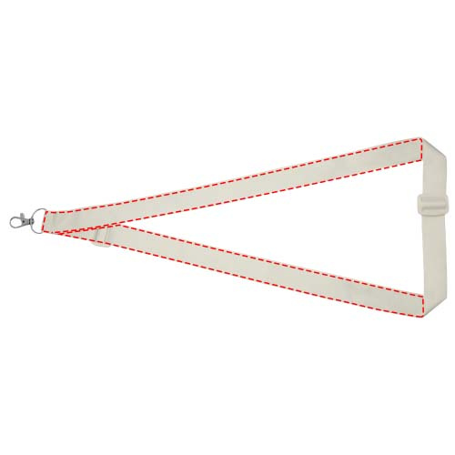 Liv Verstellbares RPET Sublimation Lanyard: Front