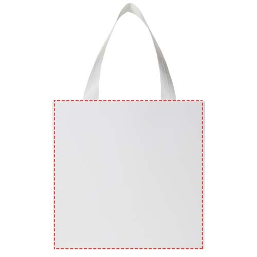 Smartfold Papiertüte, 210 g/m², mit Bandgriffen und Glanzlaminierung – 24 x 10 x 24 cm: beide Seiten
