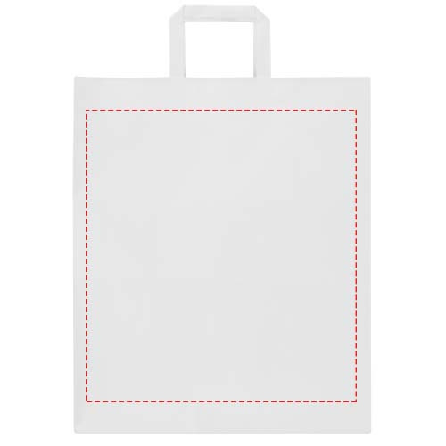 Kraft 80–90 g/m² Papiertasche mit flachen Griffen – 32 × 17 × 39 cm: Front