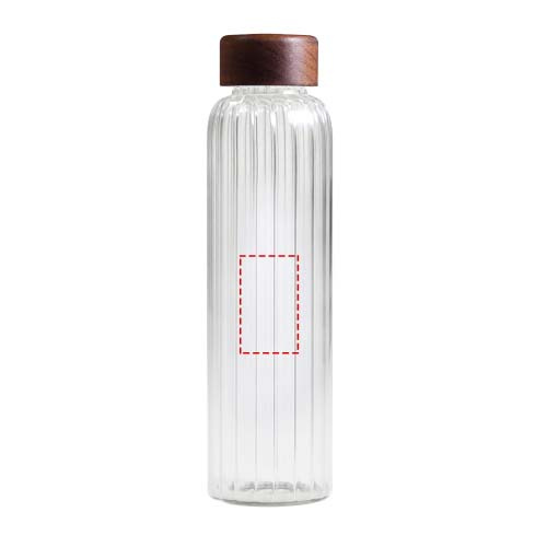 Citizen Green Purflow 500 ml borsilikāta stikla ūdens pudele: priekšpusē