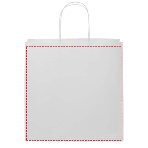 Kraft 120 g/m2 keeratud sangadega paberkott - 31 x 12 x 31 cm: mõlemad pooled