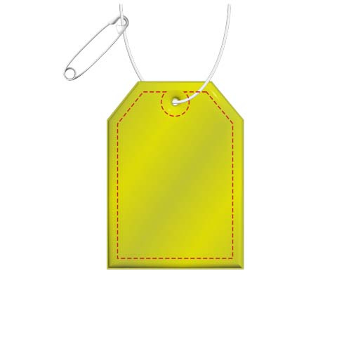 RFX™ H-12 Reflektierender Tag-PVC-Anhänger: Vorderseite (unter der reflektierenden Schicht)