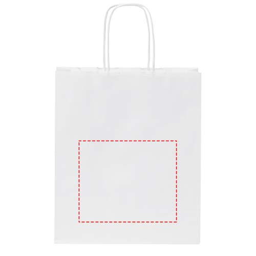 Voimapaperikassi 80 g/m2 kierrekahvoilla – 18 x 8 x 21 cm: takaisin
