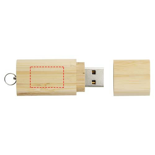 Bambuko USB 3.0 su raktų pakabuku: atgal