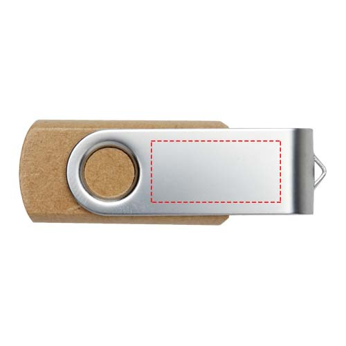 Rotate recycled paper USB 3.0: back