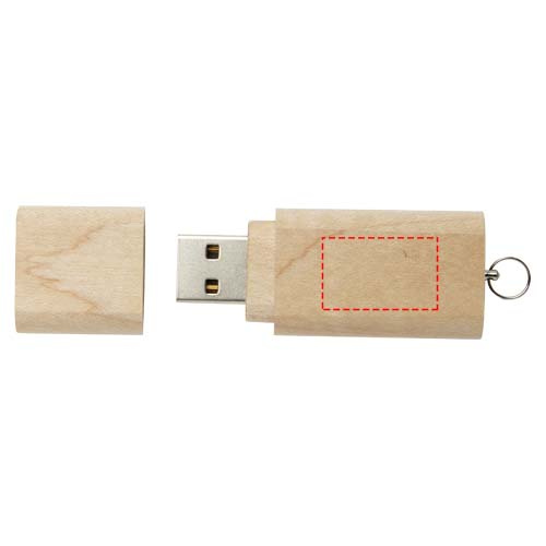 Puinen USB 3.0 -avaimenperä: etuosa