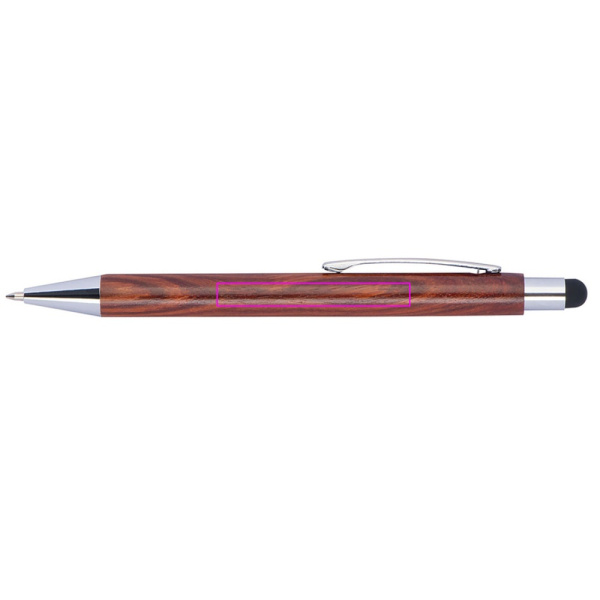 Drewniany długopis BILZEN: Print area 1 · L1